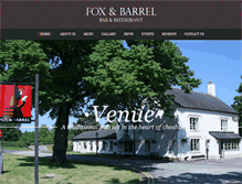 Tablet Screenshot of foxandbarrel.co.uk